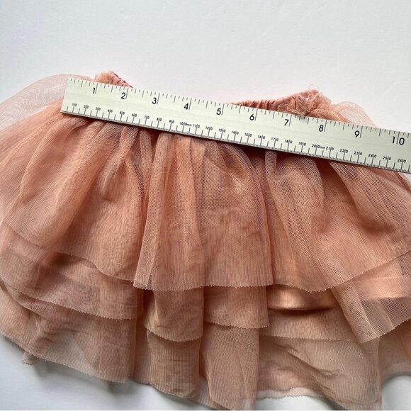 Zara Baby Girl Tutu Pink Feminine Layered Tulle Lined Cotton Sz 12-18  Months - Picture 2 of 14